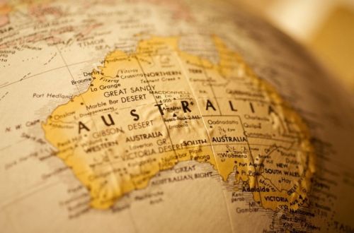 Карта Австралии, map of Australia
